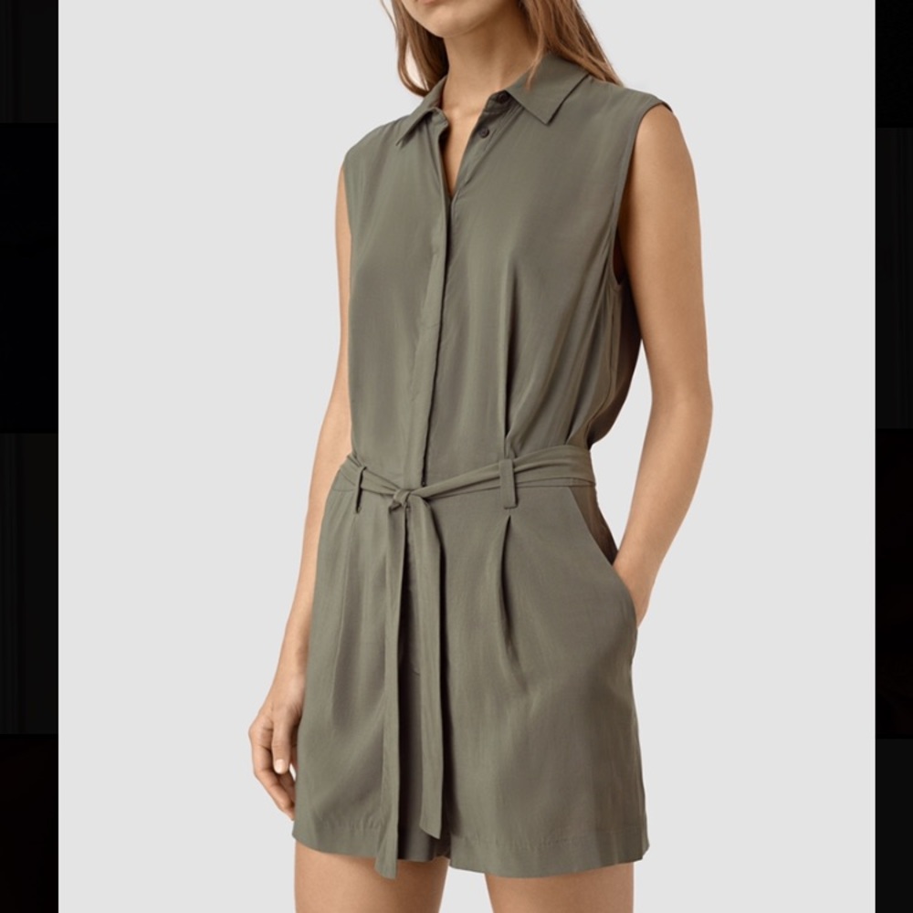 Brand New ALLSAINTS Nila T Playsuit Romper Size 2